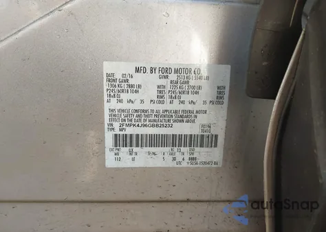 2016 Ford Edge Sel z USA, uszkodzony, nr VIN 2FMPK4J96GBB25232